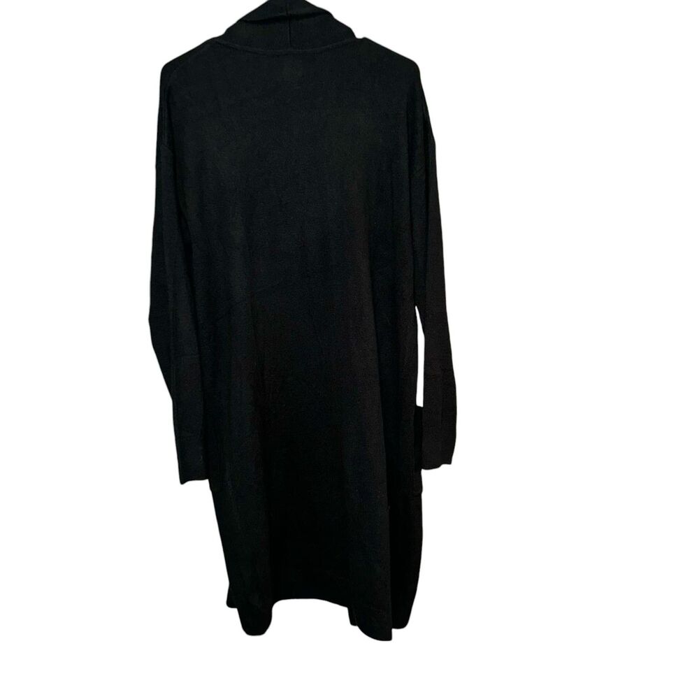 NWT GAP Women's Open-Front Cash Like Dust True Black Cardigan size Large